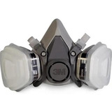 Respirador 3m 6000 + Filtros 6001 + Retenedor + Pre-filtro