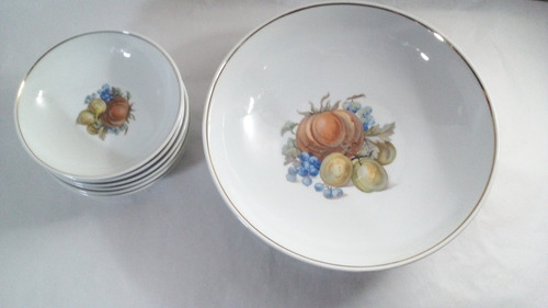 Conjunto Em Porcelana De Sobremesa Salada De Frutas Schmidt