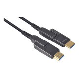 Cable Hdmi Fibra Optica 4k Hdr 10mts. Conector Desmontable !