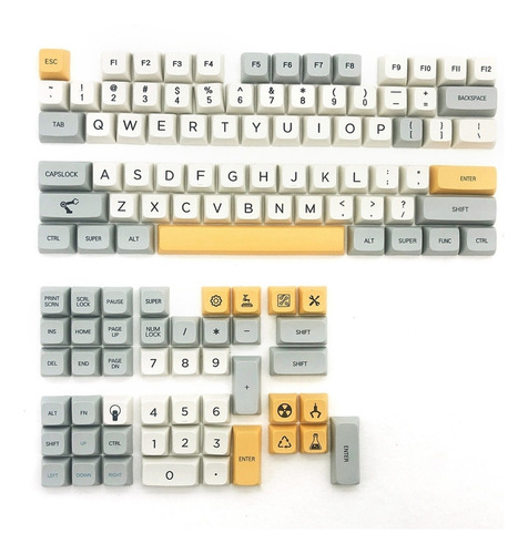 Xda Profile 121 Pbt Keycap Dye-sub Personalizado Indust Pesa