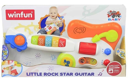 Nueva Guitarra Electronica Para Bebe Niños Original Winfun