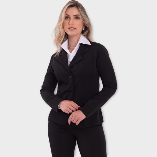 Blazer Feminino Fardamento Uniforme Profissional P/ Estampar