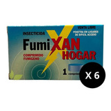 Pack X6 Fumixan Hogar Pastilla Insecticida, Cucarachas Plaga