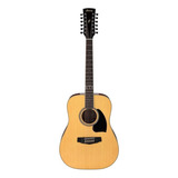 Ibanez Pf1512-nt Guitarra Acustica Natural 12 Cdas Docerola Orientación De La Mano Diestro