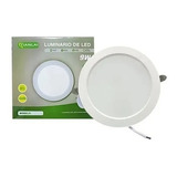 Paq 10pz Plafon Led 9w Lampara Spot Empotra Bco S54w09 11cm 