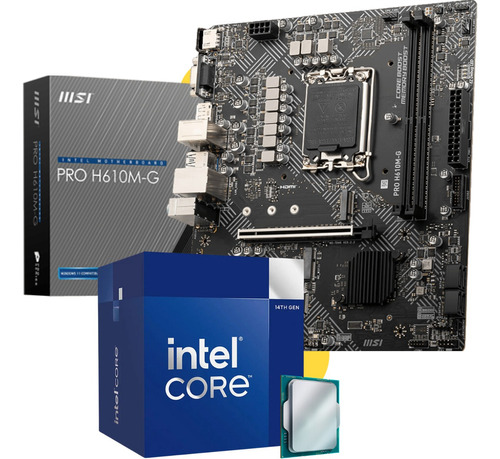 Combo Actualización Pc Gamer Intel Core I5 14400 Ddr5 H610