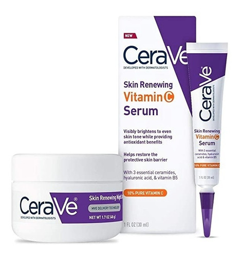 Cerave Kit Skin Renewing Noche- Vitamina C