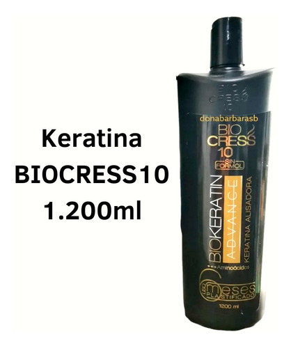 Keratina Alisadora Biocress10 - mL a $279