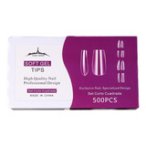 Tips Para Soft Gel Press On Paris Night 500 Set Corto