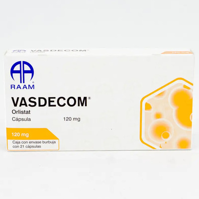 Vasdecom Orlistat 120 Mg Caja Con 21 Cápsulas Raam