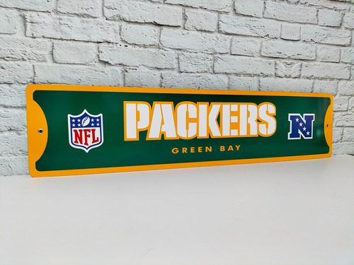 Cuadro Packers Green Bay Nfl Cartel De Metal