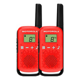 Rádio Comunicador Talkabout Motorola T110br 25km Vermelho