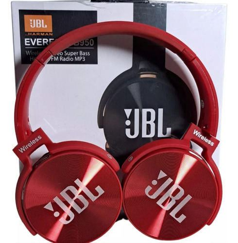 Fone De Ouvido On-ear Gamer Sem Fio Jbl Everest Jb950 Preto