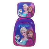 Morral Maleta Bolso Escolar Frozen Grande Mas Lonchera