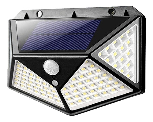 Kit 3 Luminária Parede Solar 40 Leds Bateria Luz Arandela