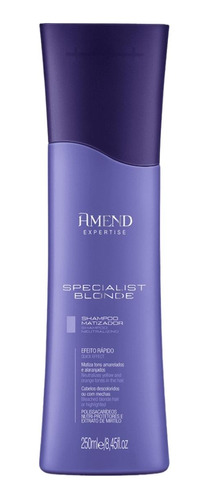 Shampoo Matizador Specialist Blonde Cabelo Descolorido Amend