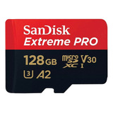 Cartão Memória 128gb Micro Sd Extreme Pro 170mbs V30 Sandisk