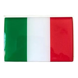 Adesivo Bandeira Da Italia Resinada Universal