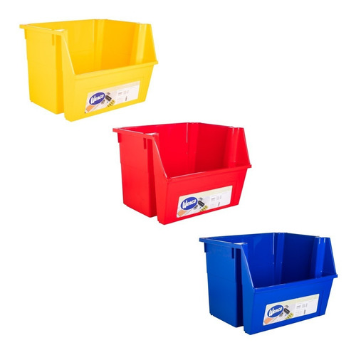 Contenedores De Reciclaje Pack 3 Colores