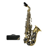 Saxofon Soprano Bb Curvo Combinado Lac-niq Century Cnsx002 /