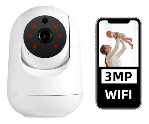 Cámara De Seguridad Interior Wifi 3mp Con Alarma Tuya