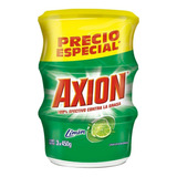 Lavaloza Axion 450 Gr 3 Unidades Limon