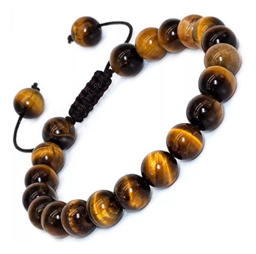 Pulsera De Ojo De Tigre Hombre Y Mujer Unisex Ajustable