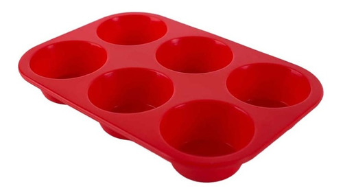 Molde Para Cupcakes Muffins X6 Silicona Crystal Rock 