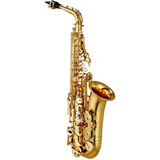 Saxofón Alto Yamaha Yas-480 Intermedio Eb, Acabado Dorado