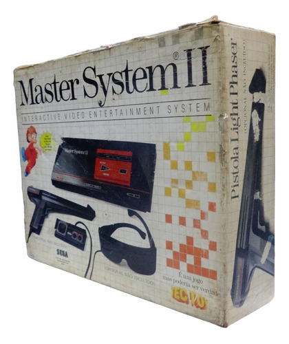 Só Caixa Master System Ii 2 Sega Tectoy Original Alex Kidd