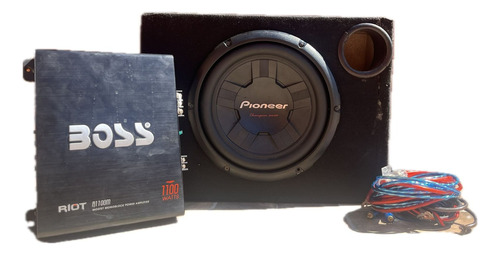 Subwoofer Pioneer 10  + Potencia Boss R1100m