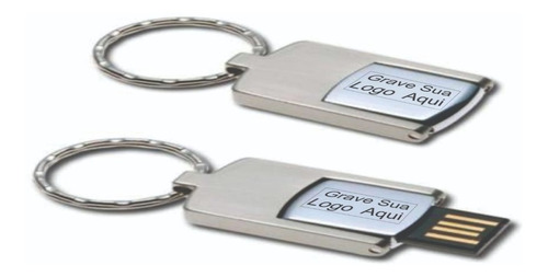 Kit 100 Uni. Pen-drive Chaveiro Pequeno Personalizado 4gb