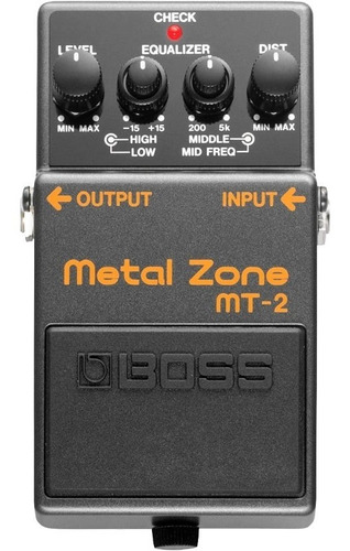 Pedal Boss Mt2 Metal Zone Mt 2 Guitarra Distorção Hi Gain