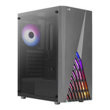 Caja Gabinete Chasis Gamer Aerocool Delta Rgb Vidrio Ventilador