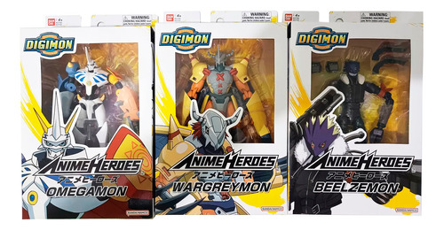 Boneco Digimon Anime Heroes Original Bandai - Escolha O Seu