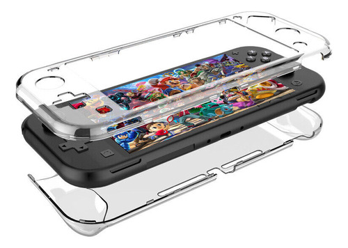 Funda Rígida Transparente Antiarañazos Para Switch Lite