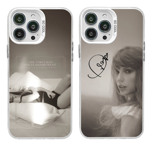 2pcs Ttpd Swiftie Taylor Swift Funda Para iPhone Case Imdw14