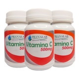 Vitamina C 500 Mg 180 Cápsulas Pack 3 Frascos