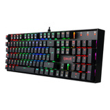 Teclado Mécanico Mitra K551 Rgb Negro Switch Rojo