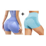 2pzs Short De Licra Para Mujer Fitness Sports Sexy Shorts