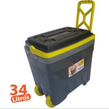 Caixa P/ Pesca 34 Litros Com Rodinha Camping, Pesca, Cooler