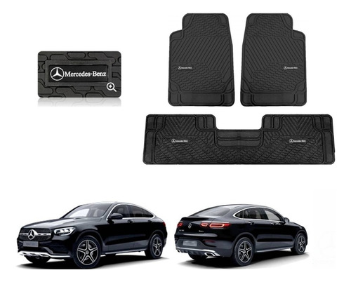 Tapetes 3pz Bt Logo Mercedes Benz Glc Coupe 2018 A 2023 2024