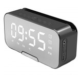 Radio Reloj Despertador Digital Parlante Bluetooth Y Espejo