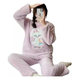 Pijama De Polar Conjunto 2 Piezas Suave Invierno Calentita