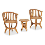 Set De Muebles De Patio En Madera De Teka