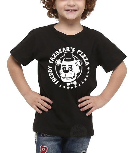 Jogo Terror Five Nights At Freddy's Fnaf  Camiseta Infantil