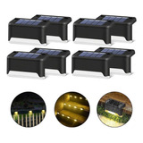 8pcs Led Paso Escalera Lámpara Balcón Valla Decoración Luz Y