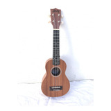 Ukulele Aloha Soprano Acústico De Caoba Con Aquila Y Funda 