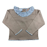 Polerón Beige Cuello, Laura Miller Ropa De Niños