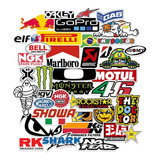 Super Kit Com 97 Adesivos Sticker Patrocínios Moto Motocross